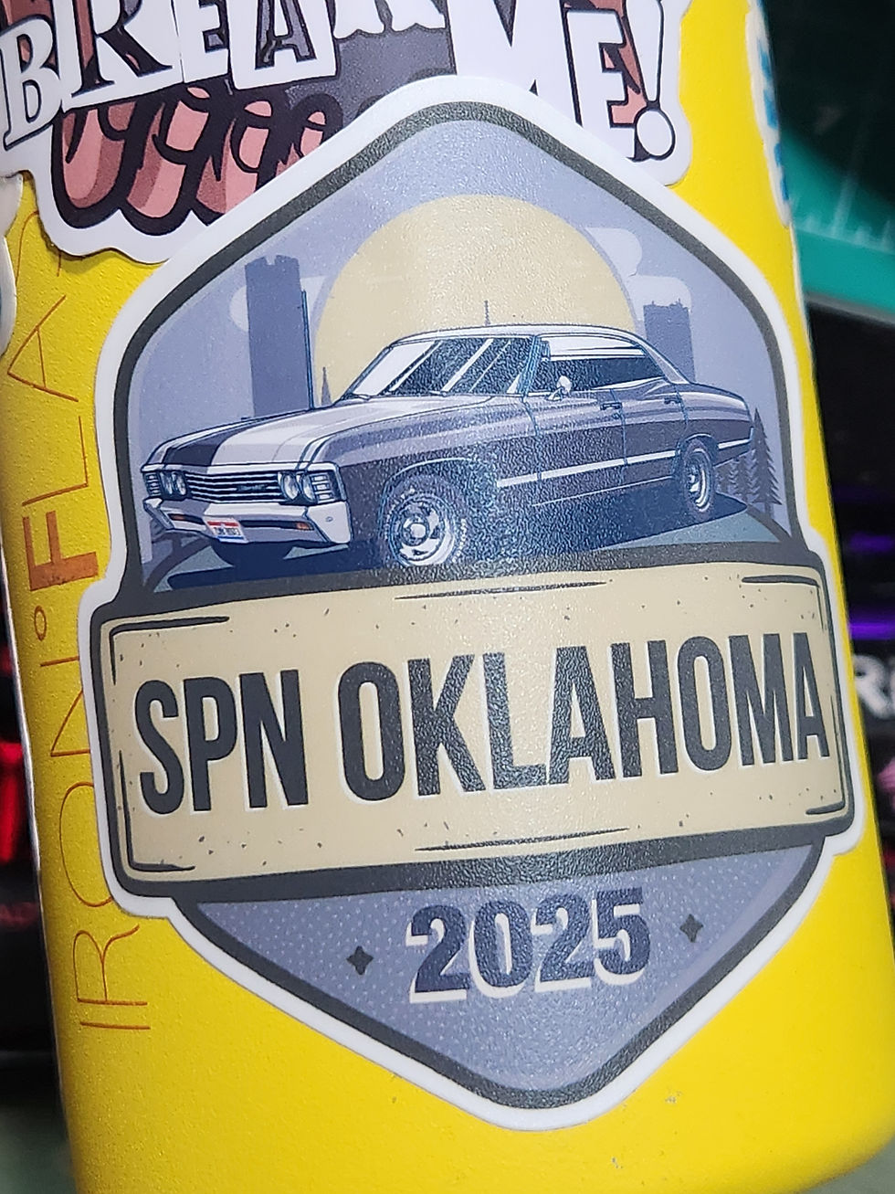 Thumbnail: Vinyl Sticker -SPNOKC convention sticker 2025 Oklahoma