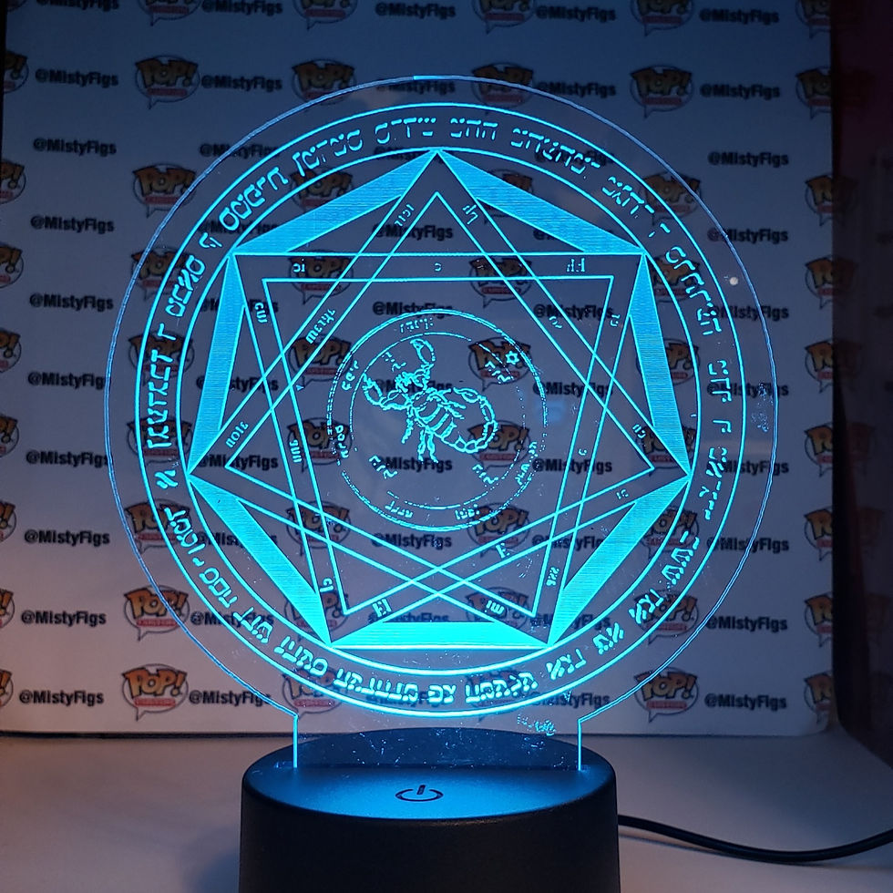 Thumbnail: Devils trap Eye of Solomon LED Nightlight - USB or Battery powered with remote