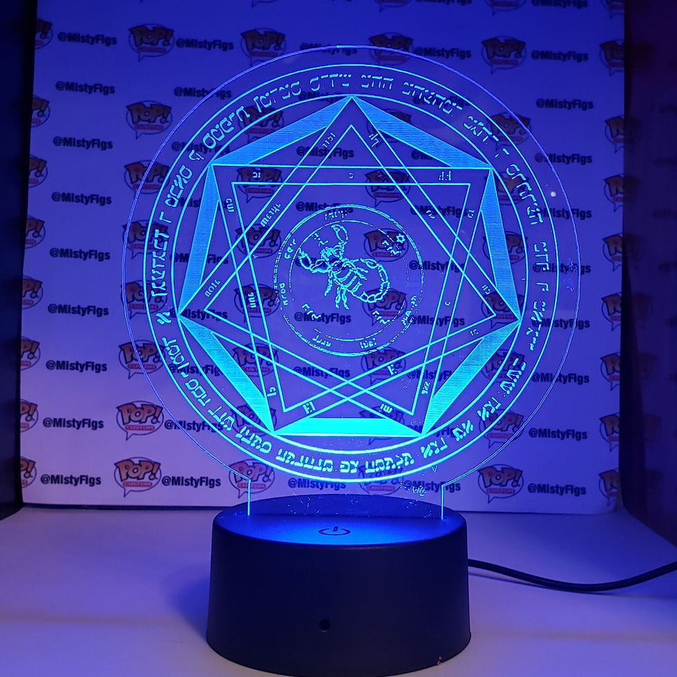 Thumbnail: Devils trap Eye of Solomon LED Nightlight - USB or Battery powered with remote