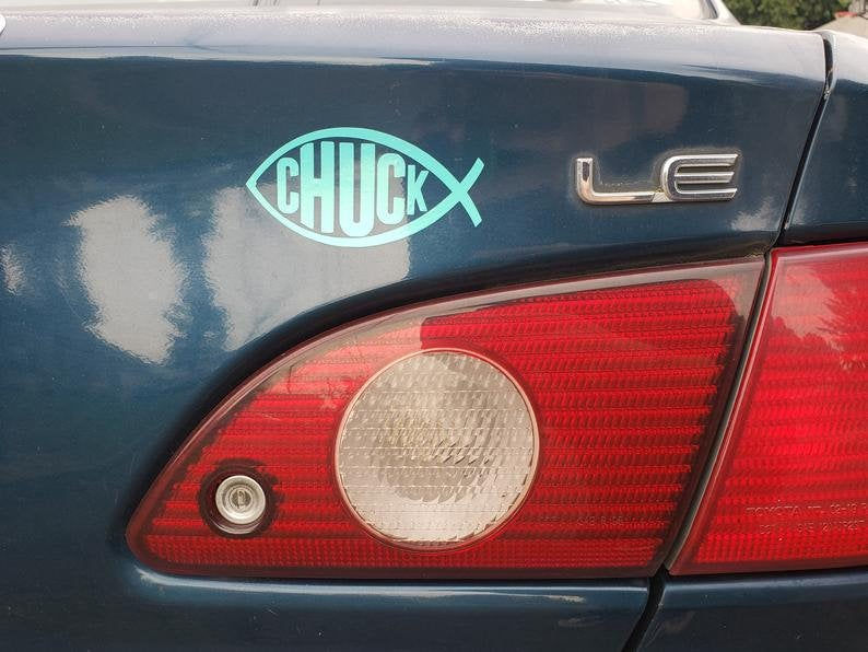 Thumbnail: Vinyl Decal - Original Chuck Fish Supernatural 2"-12" - .