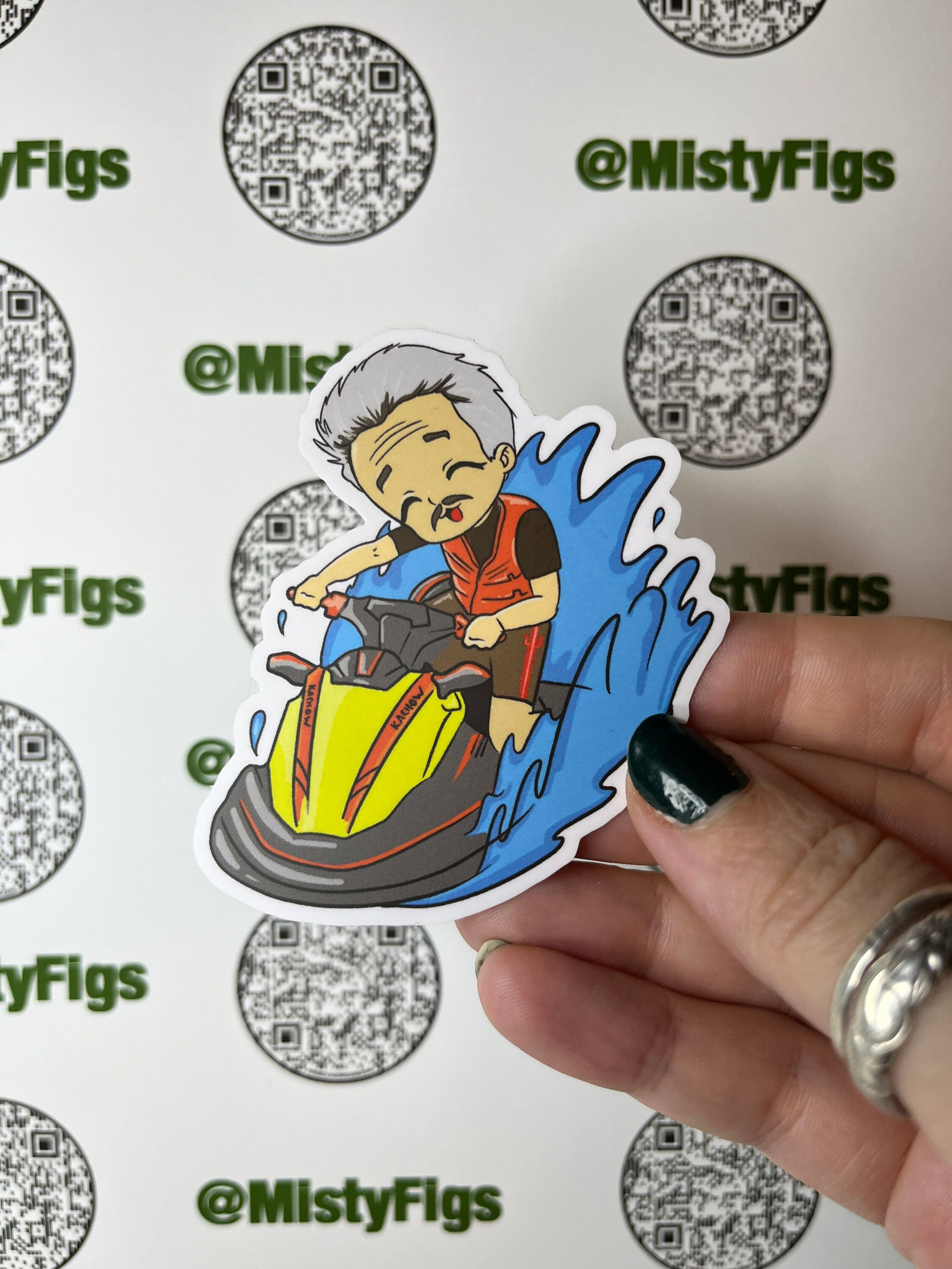 Vinyl Sticker -  Jet ski Mobius variant -waterproof