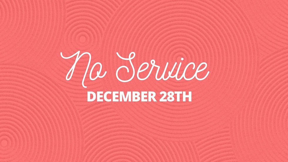 No Service on Dec 28th