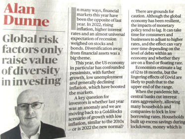 Global risk factors only raise value of diversity in investing