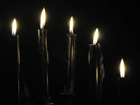 Le candele nere nella Stregoneria.