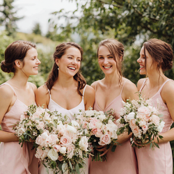 annacustom_Bride_with_bridesmaids_all_holding_matching_pastel_b