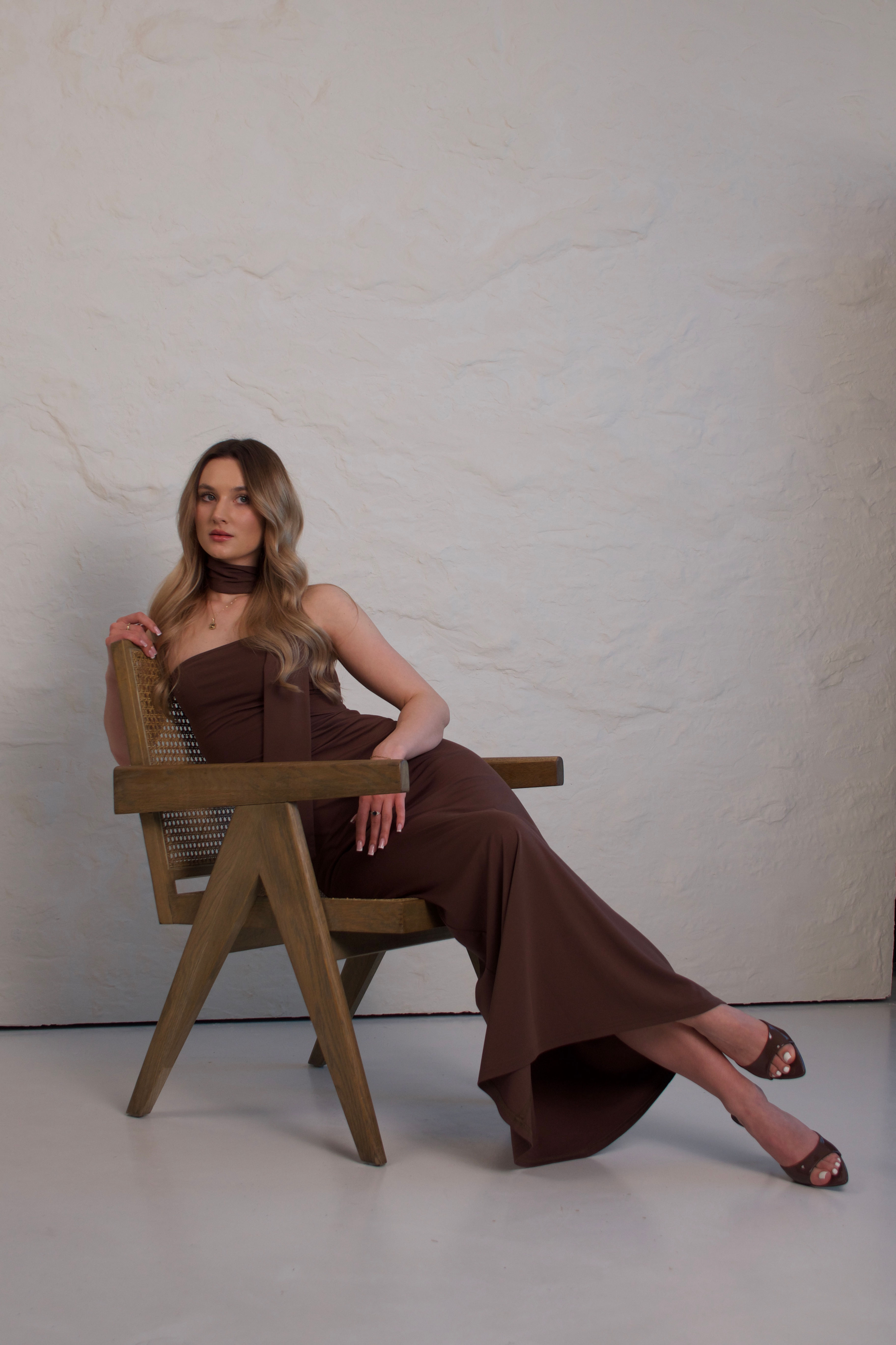 Sukienka Charlotte Brąz