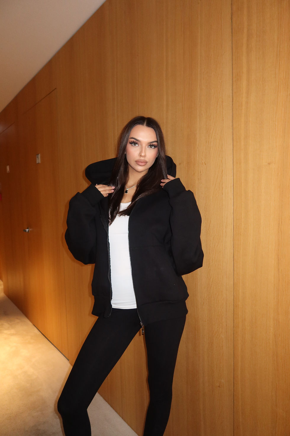 Thumbnail: Bluza Baggy Zip Czarna 