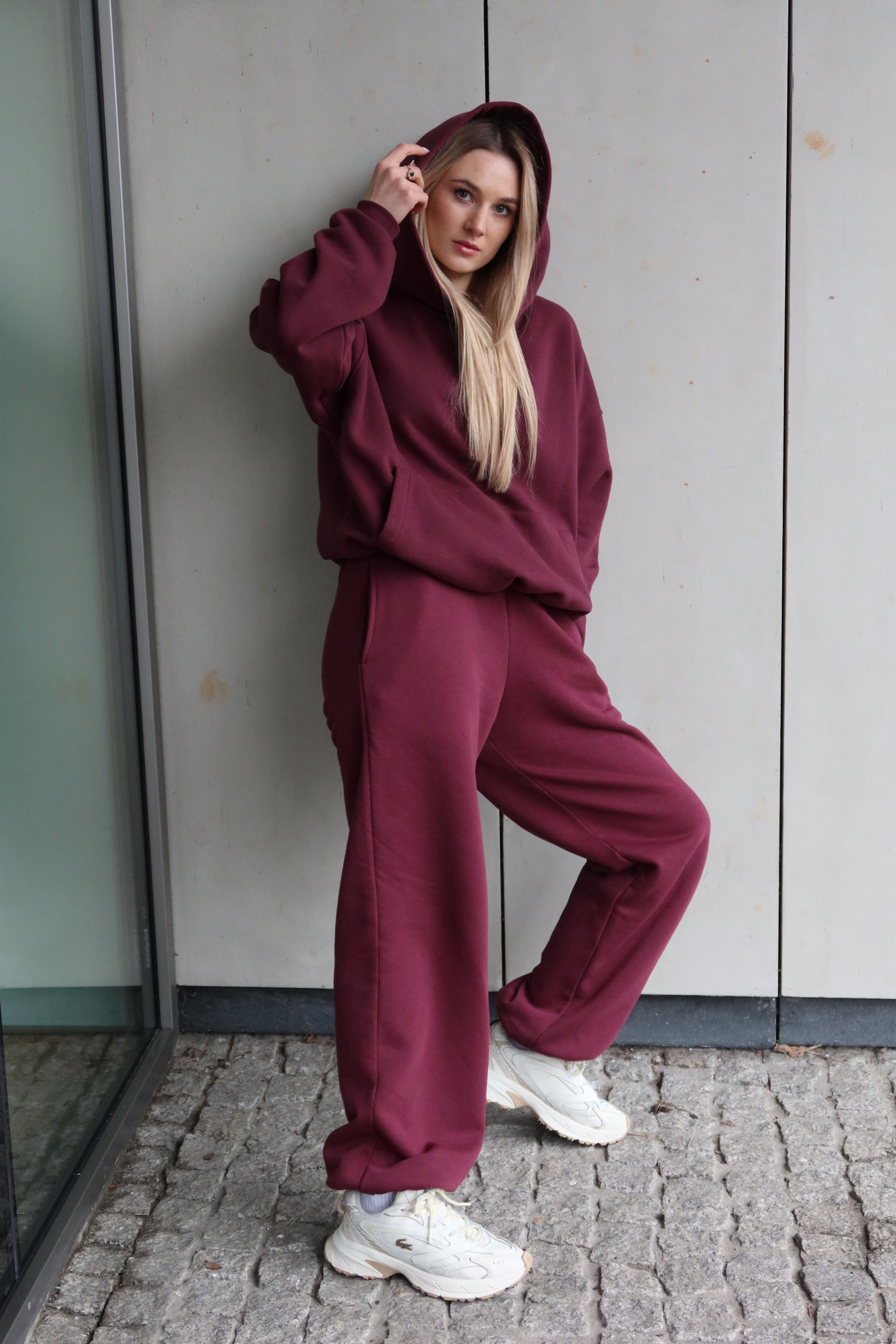 Spodnie Baggy Śliwka 2w1