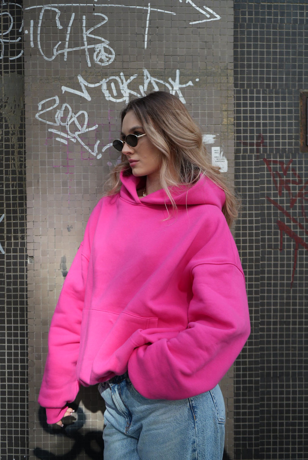 Miniatura: Bluza Baggy Malina