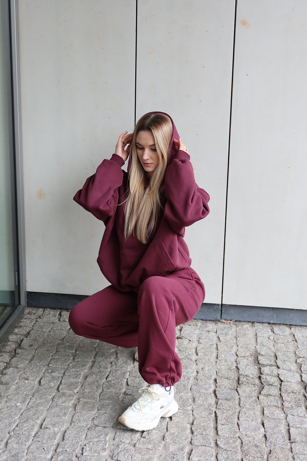 Miniatura: Spodnie Baggy Śliwka 2w1