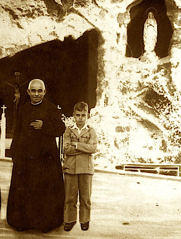 San Luis Orione y la Virgen de Lourdes
