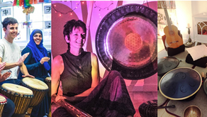 Primal Sound Guided Relaxation, Soundbaths and African Drumming on Zoom and In Person