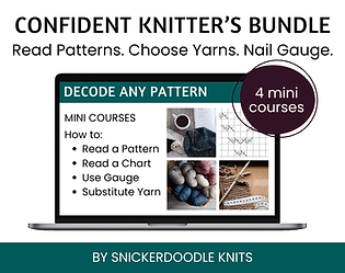 Mockup of course "Knits You'd Make Twice: 3 Secrets to Pieces You'll Love and Wear"