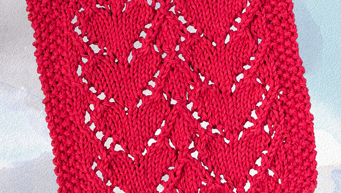 Lovely Heart Dishcloth