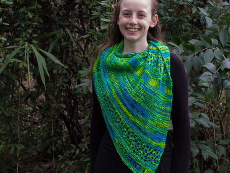 Behind the Design: Dancing in the Rain Shawl