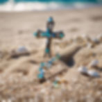 bejeweled crucifix on the beach.jpg