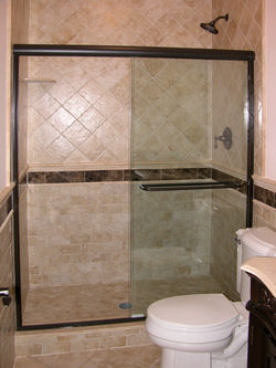 11 - Sliding shower door
