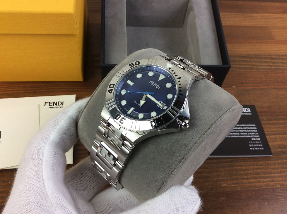 Thumbnail: Fendi Nautico F108100301 Blue Men's Watch New + Box & Paper's