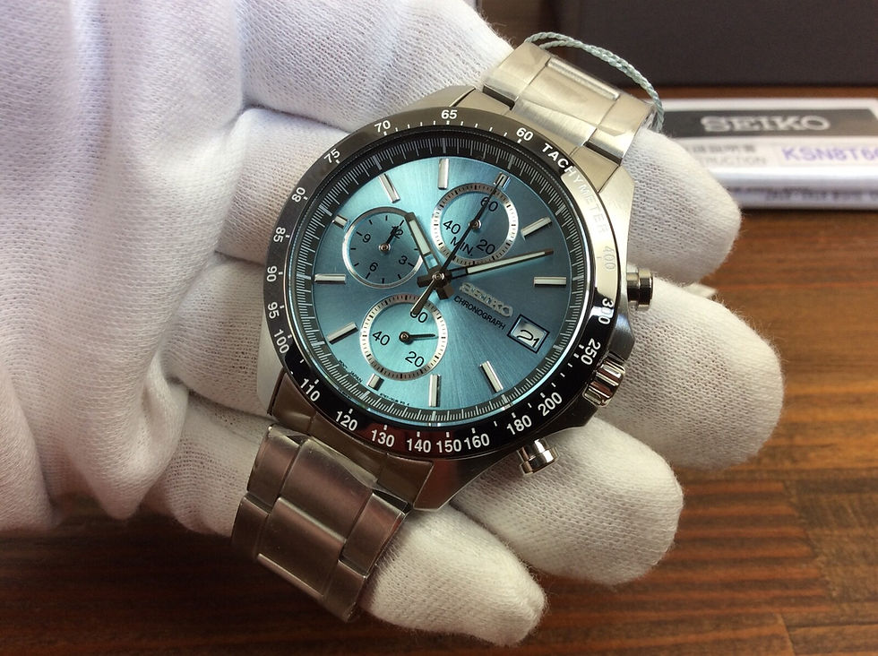 Thumbnail: Seiko Spirit SBTR029 Chronograph Quartz Watch New + Box & Paper's 