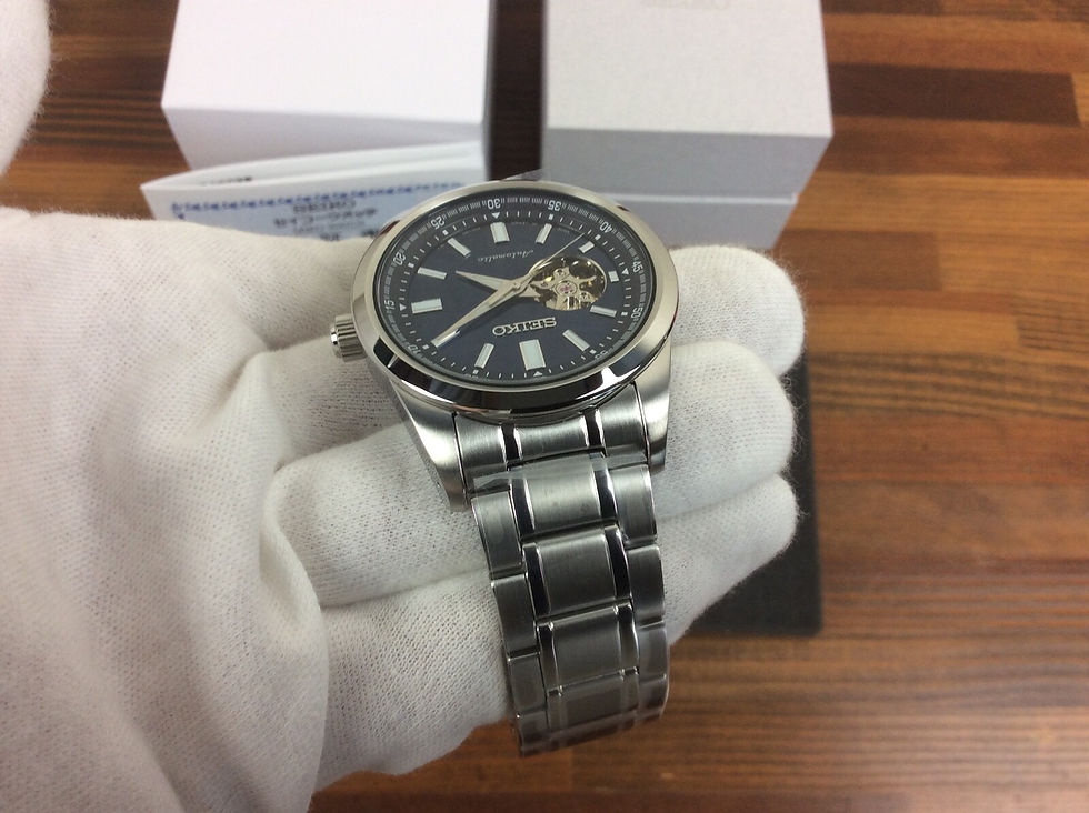 Thumbnail: Seiko Selection SCVE051 Selection Mechanical Open Heart Men's Watch New 