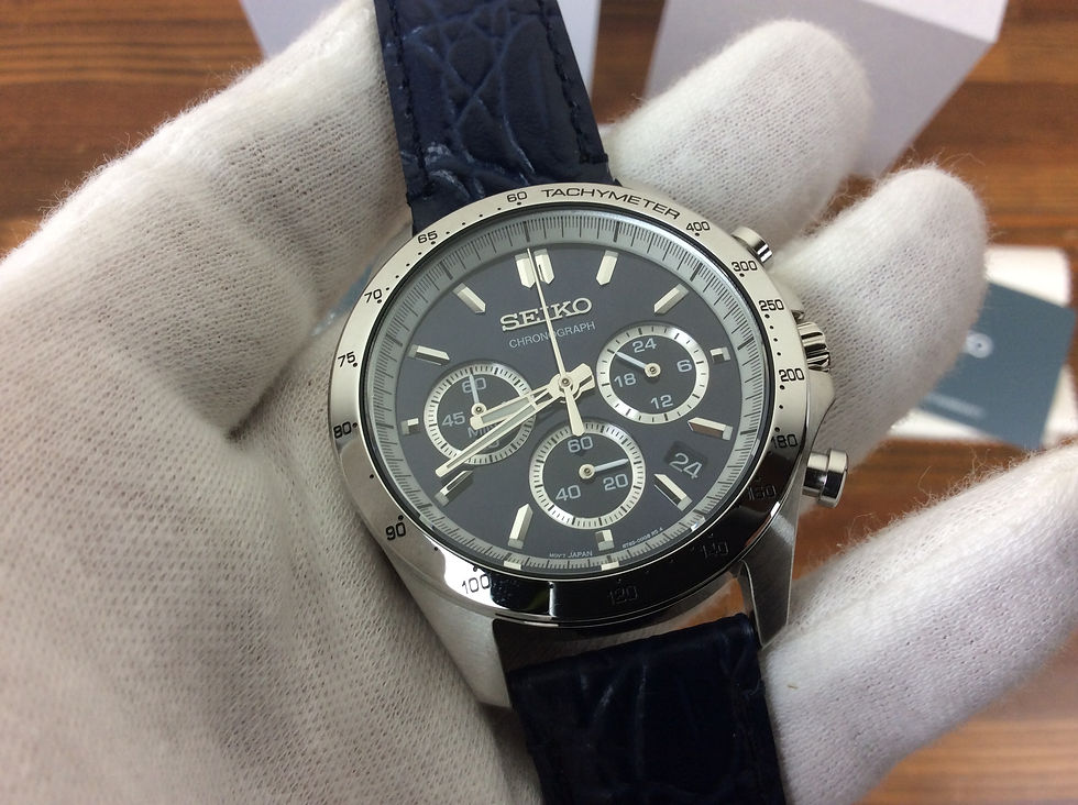 Thumbnail: Seiko Spirit SBTR019 Chronograph Watch Men's New + Box & Paper's 