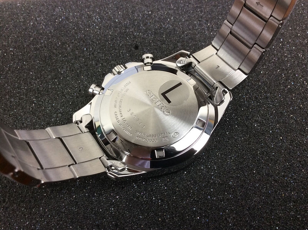 Thumbnail: Seiko Spirit SBTR029 Chronograph Quartz Watch New + Box & Paper's 