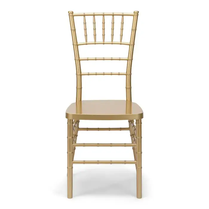 Resin Chiavari Chair with Premium Steel Frame - Gold