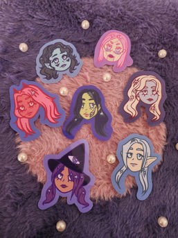 Stickers, Sticker sheet, cute stickers, Melbourne artist, art shop