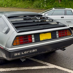 McFlys Lotus Esprit Turbo & Delorean DMC-12 Rear Delorean