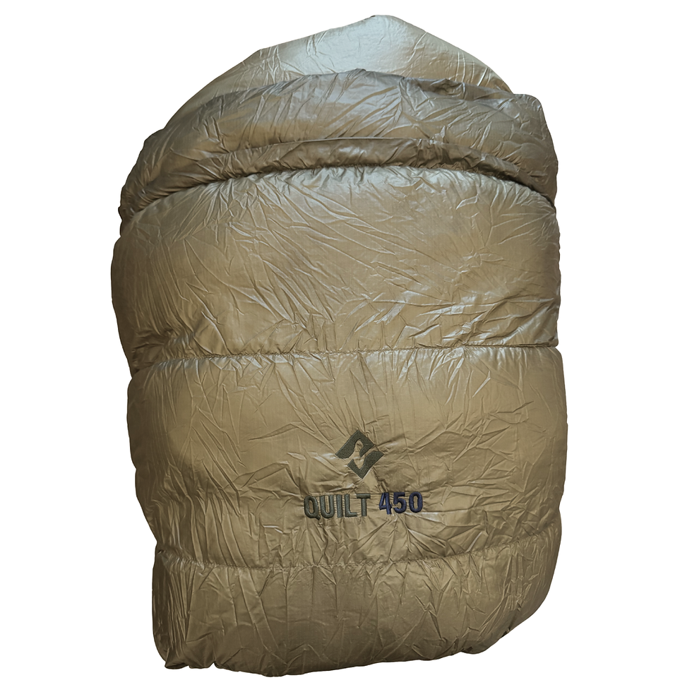 Ultralight quilt / sleeping bag for backpacking