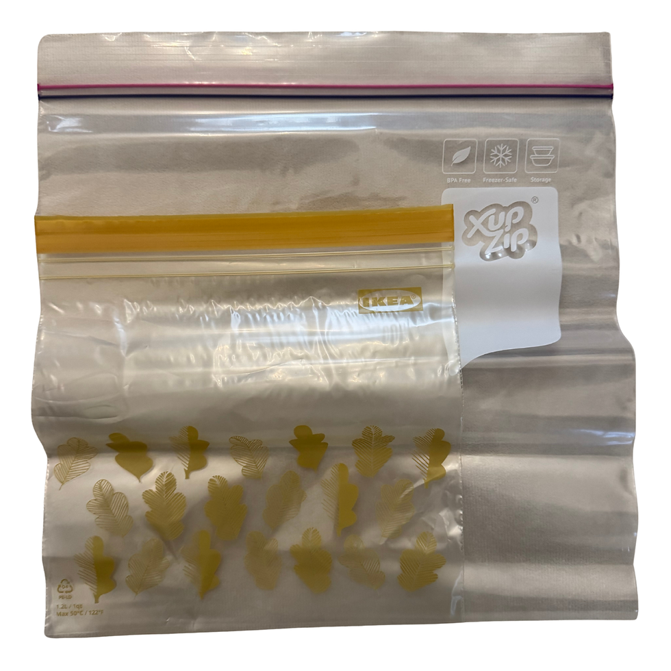 Ziplock bags for hiking meals
