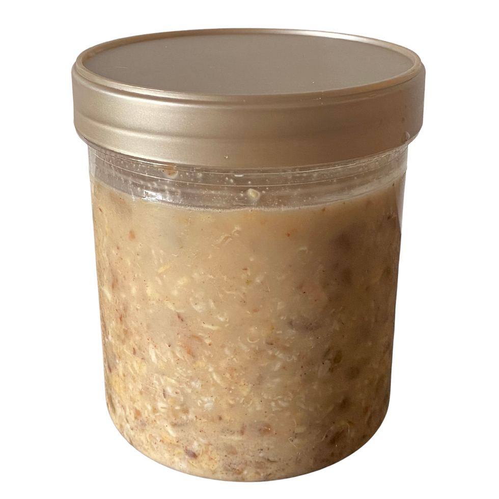 Cold soak jar for eating on backpacking trip