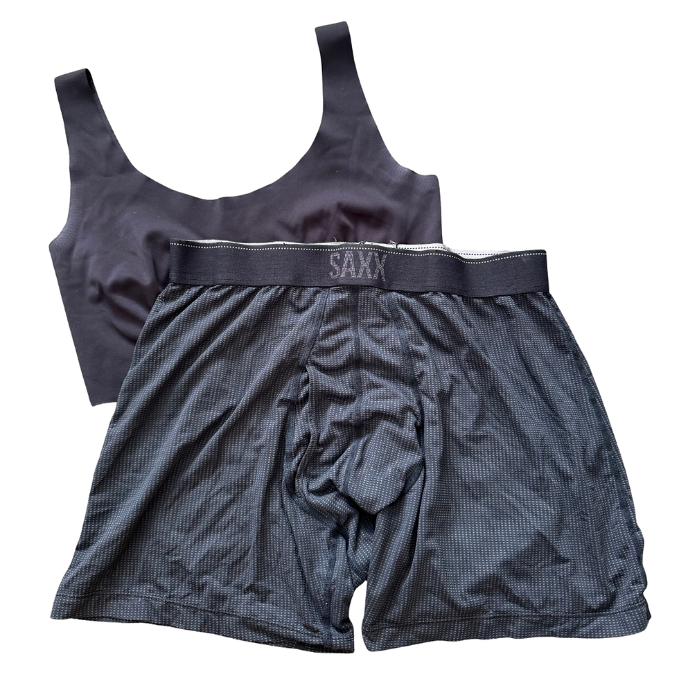 Breathable underwear for backpacking