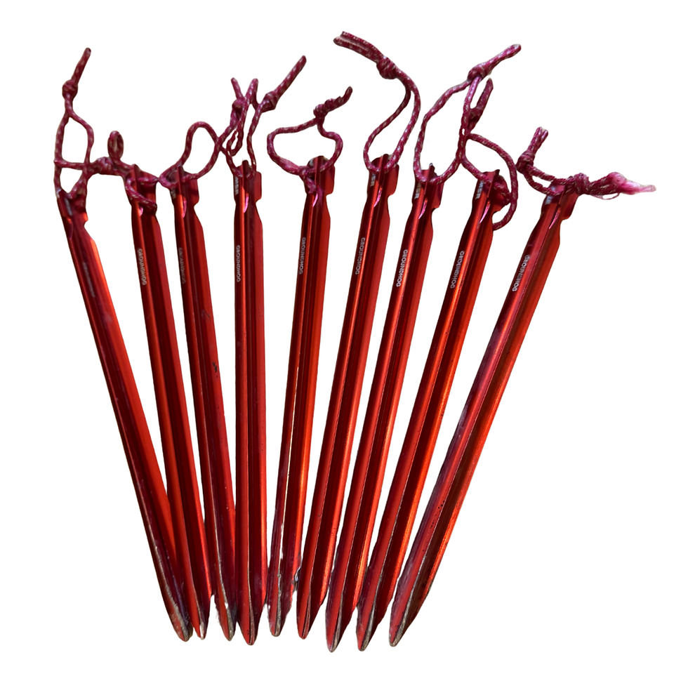 Tent stakes for ultralight backpacking