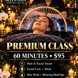 Premium Class hydration head spa, 60 minutes, $95 at Bella Gaïa, Jersey Village, Houston