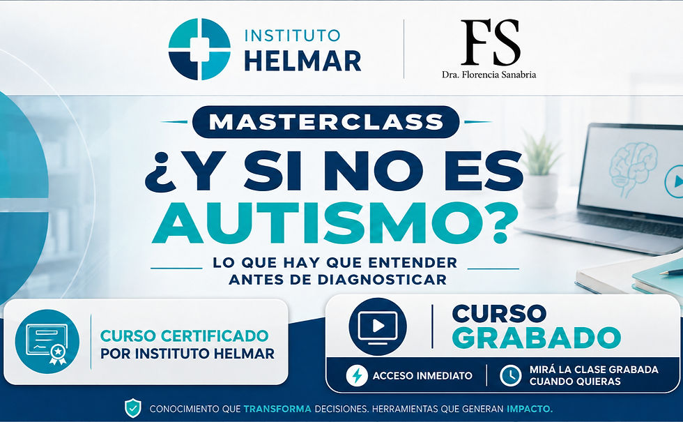 ¿Y si no es autismo?