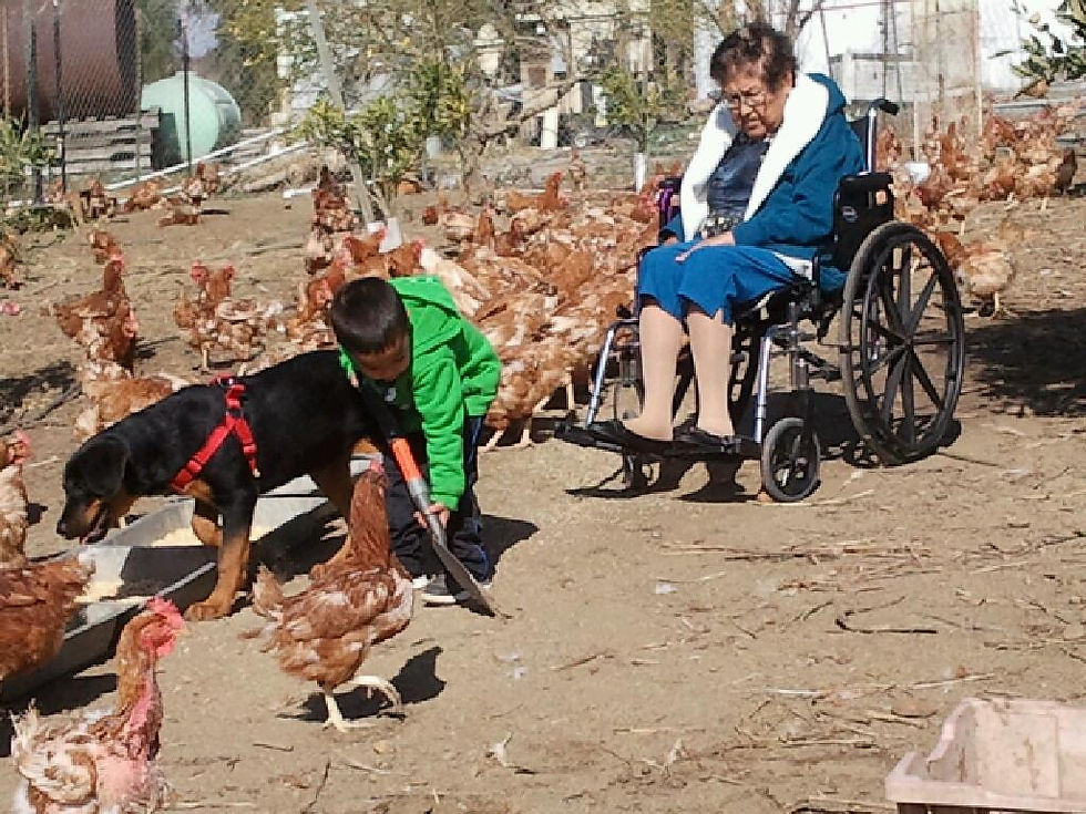 Elena Gama and Grandson Alberto