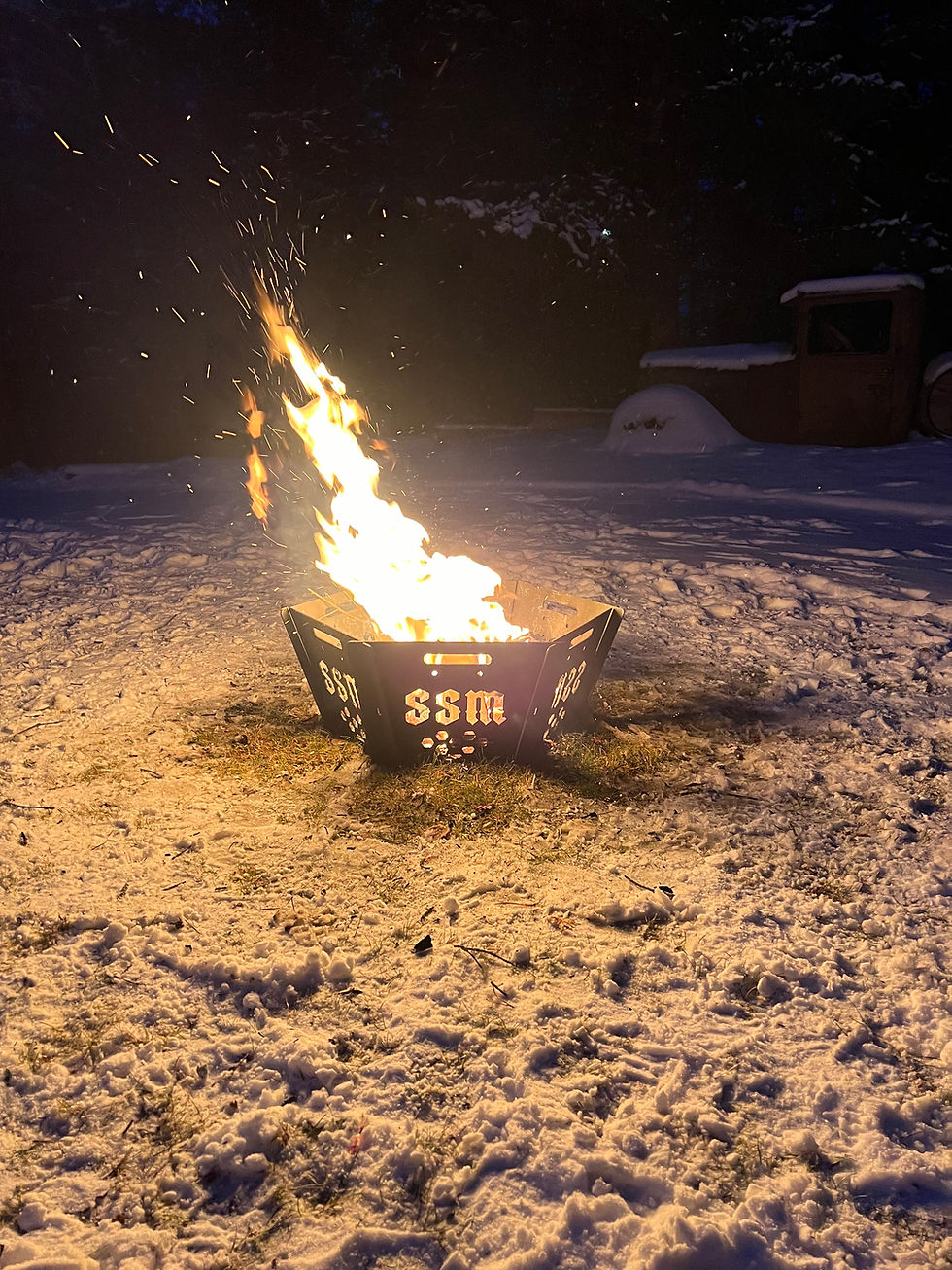 Collapsible Hexagon Fire Pit