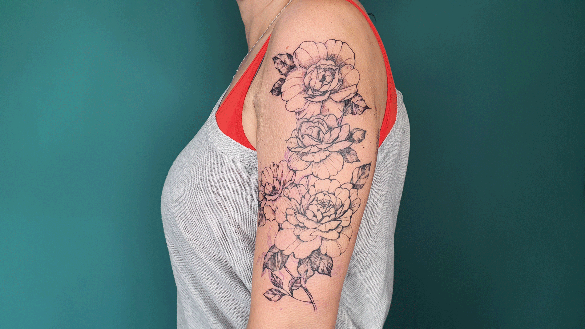 Blumen Tattoo Arm