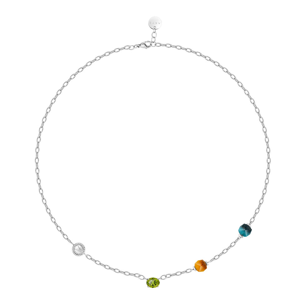 Beads of Gratitude Necklace - Peridot Green