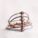 Colorful Sustainable Friendship Bracelets with Purple Small Cube Bead Upcycled from Eggplant Peels