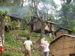 Mountain side balay (little houses)
