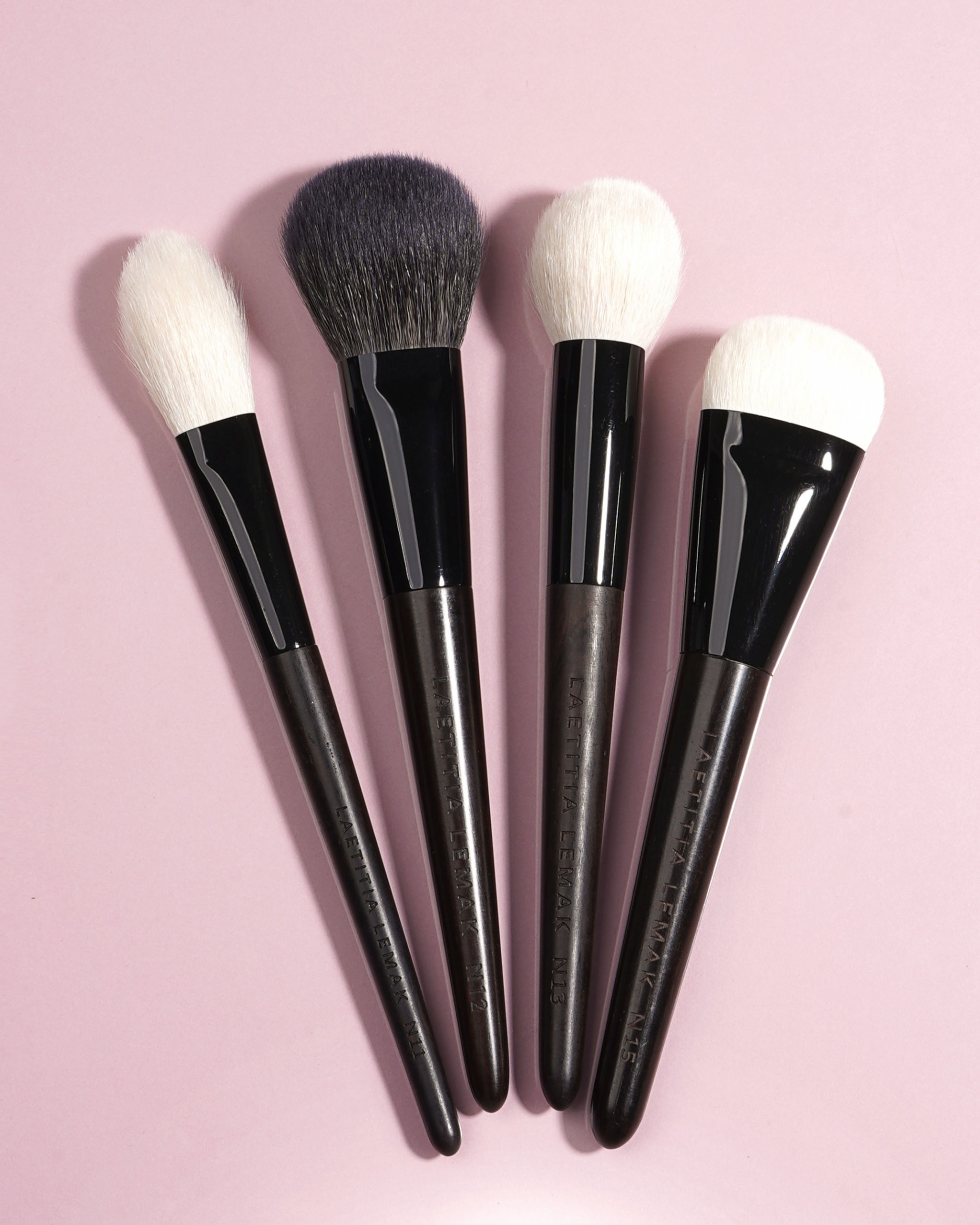 Noir Base Makup Brush Set - 4 Brushes