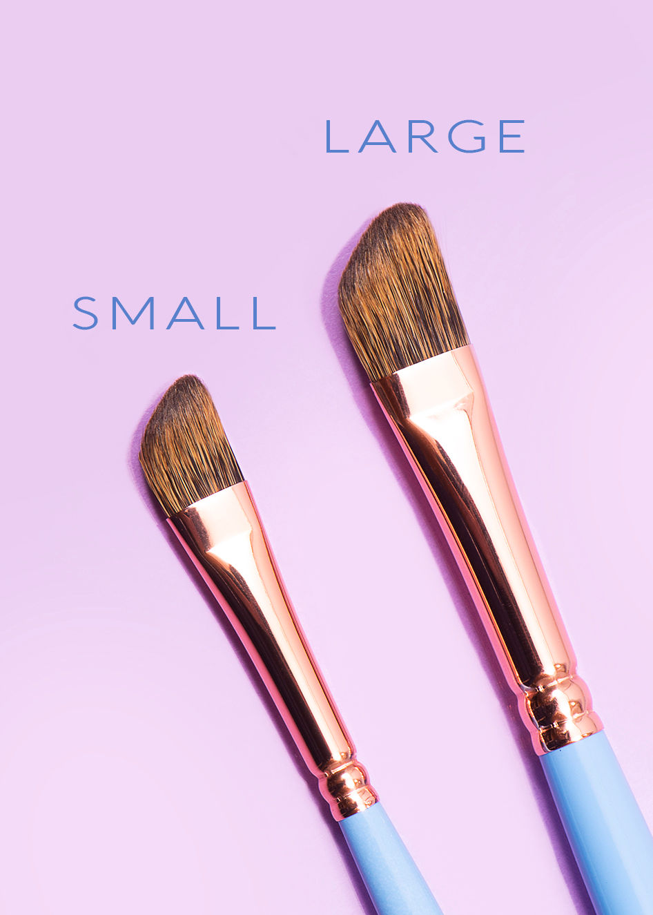 Miniaturbild: LAETITIA LEMAK Eyeshadow Makeup Brush Shark Fin Blender Small and Large closeup view