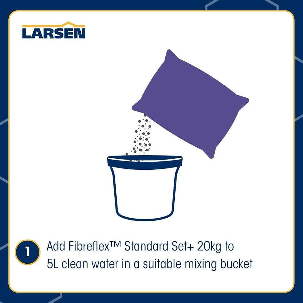 Thumbnail: Larsen Fibreflex™  Standard Set Flexible Tile Adhesive 20kg