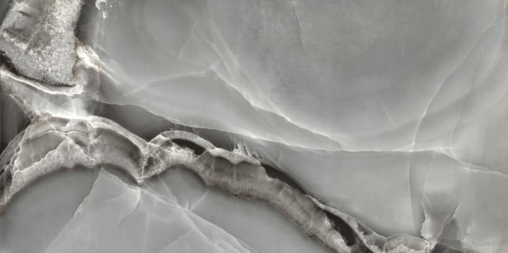 Dune Selene Dark Grey Gloss Tile 90X90