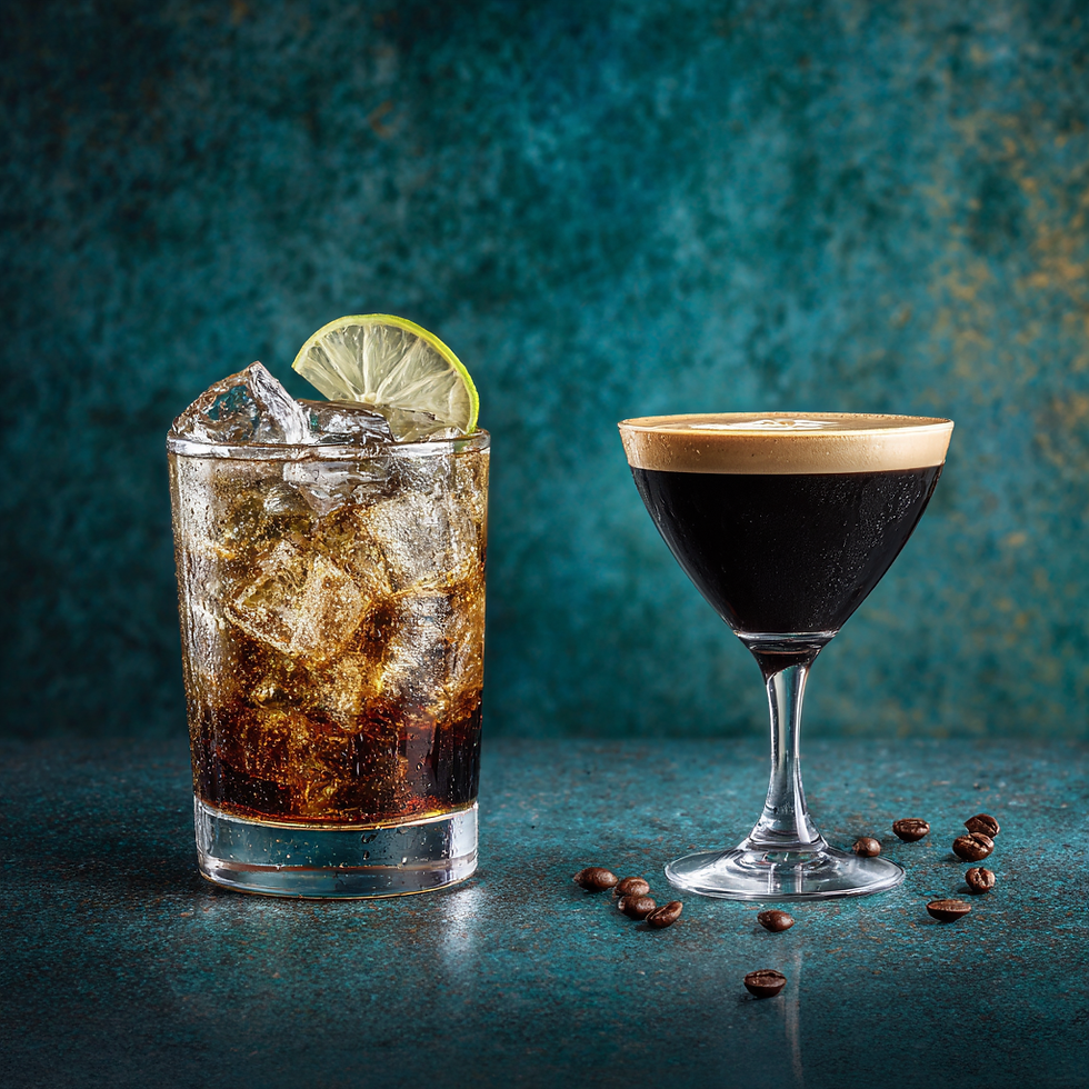 A Cocktail and an Espresso Martini