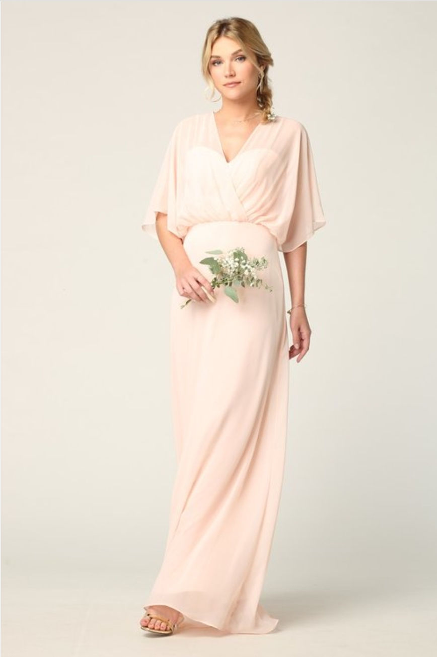 Thumbnail: Draped Sleeve Plunge Back Dress