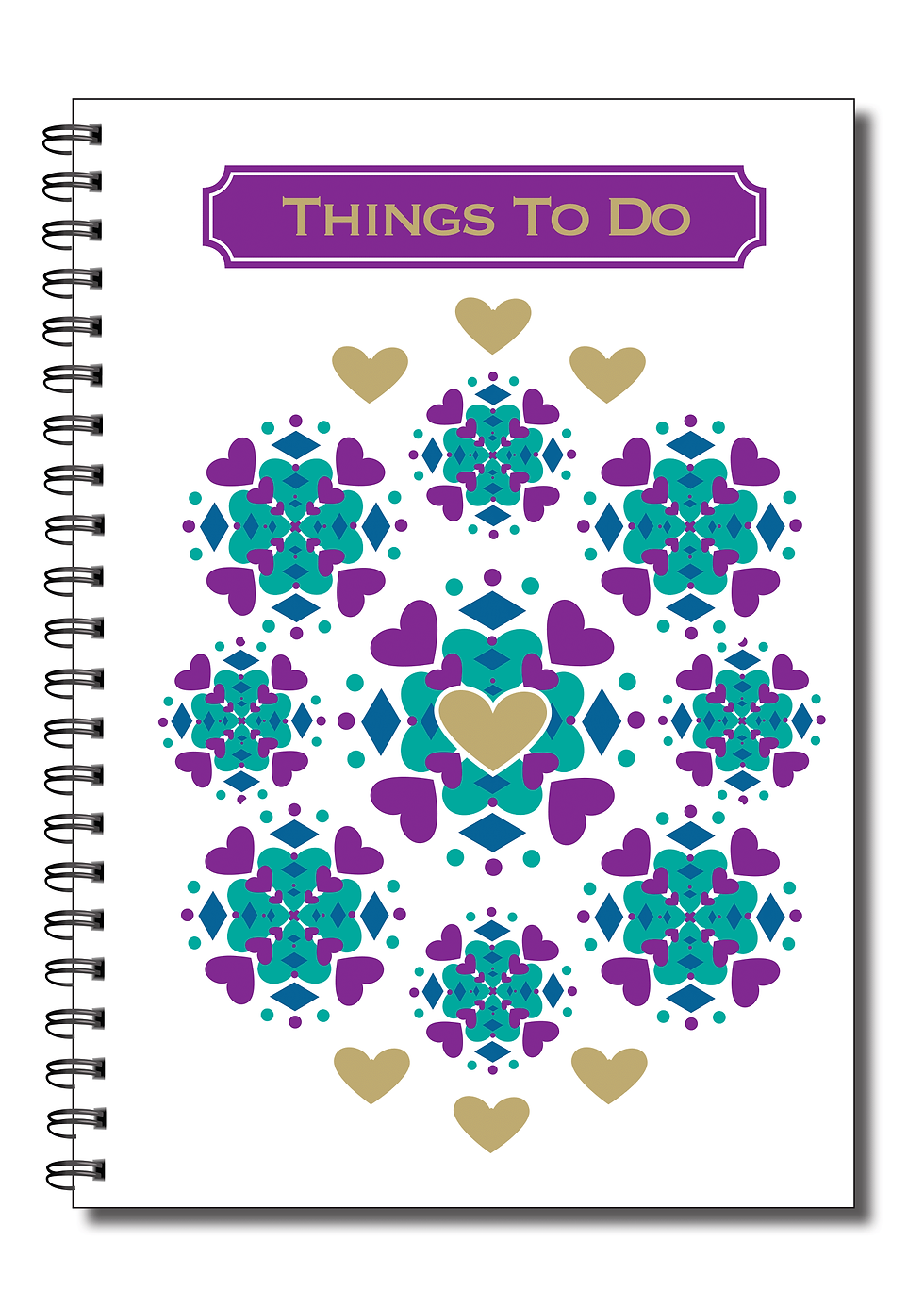 Thumbnail: Designer Range Things To Do Today A5 120gsm 50 double sided pages Wirobound