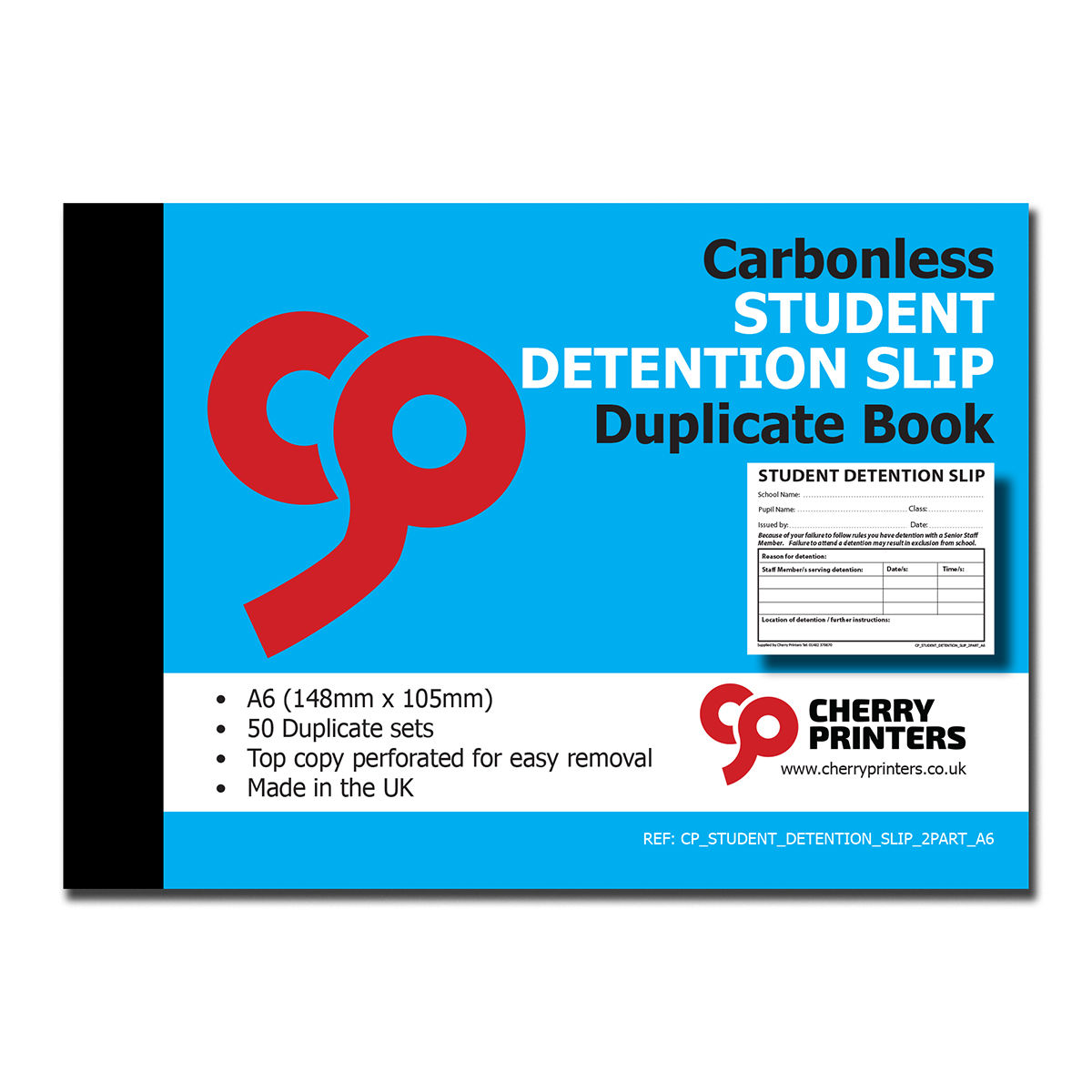 NCR Student Detention Slip Duplicate Book A6